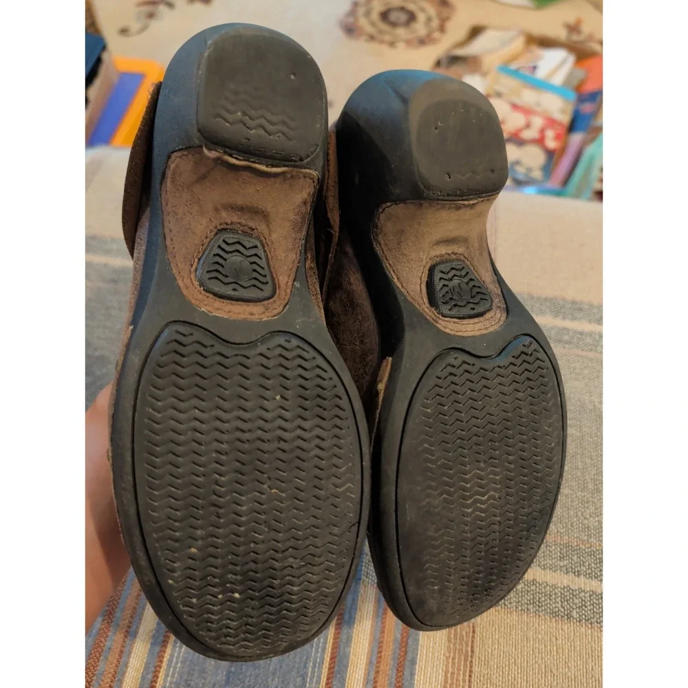 Merrell Luxe Espresso Womens Slip On Clog Size 7 Brown Leather Shoes